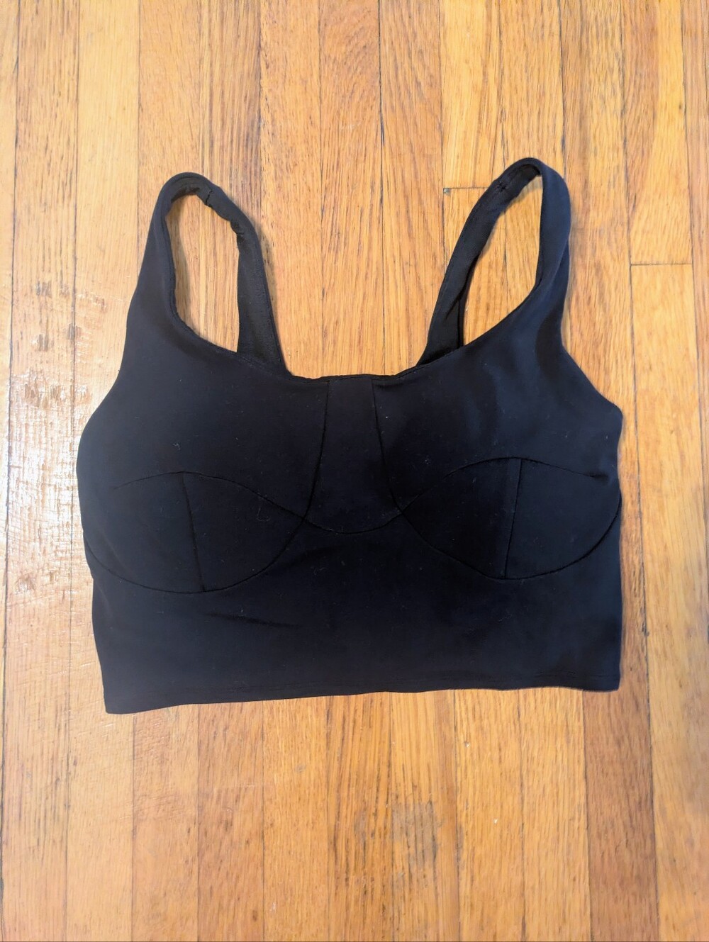 Black Longline Bralette Tank Top - Women Intimates
